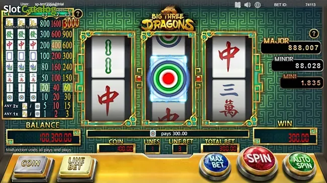Big Three Dragons ภาพเกม 4