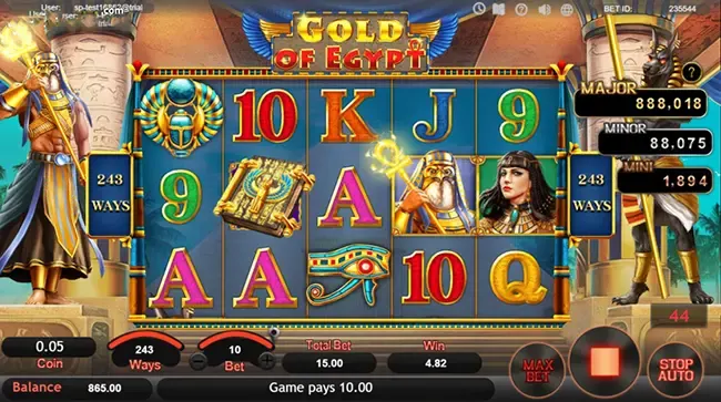 Gold Of Egypt ภาพเกม 2
