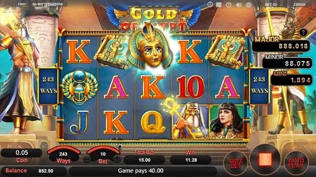 Gold Of Egypt ภาพเกม 3