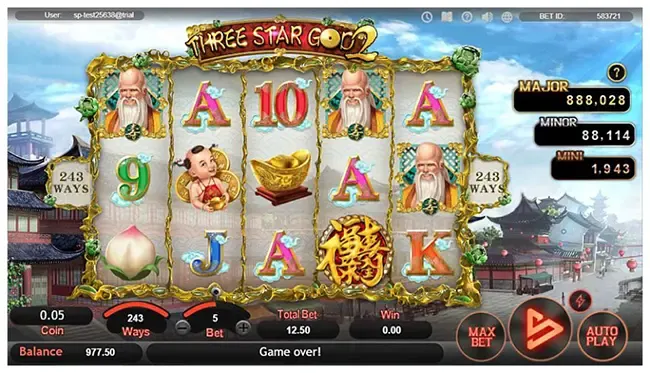 Three Star God 2 ภาพเกม 1
