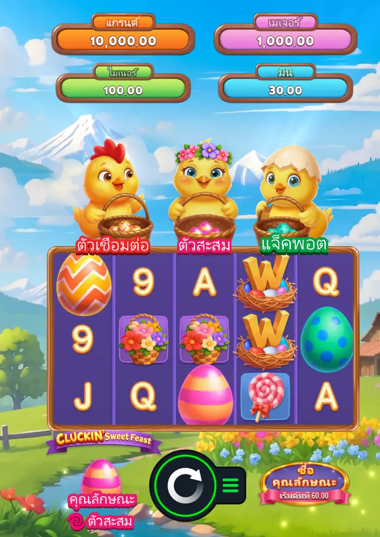 Cluckin’ Sweet Feast ภาพเกม 1