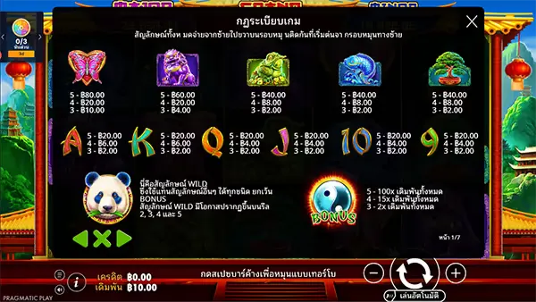 Panda’s Fortune ภาพเกม 3